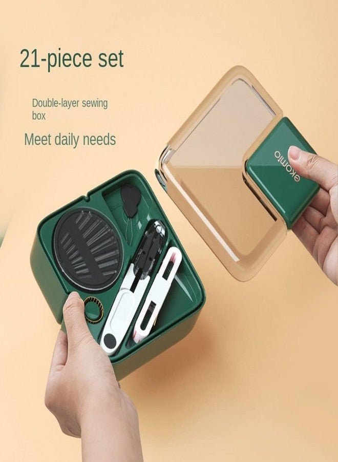 Gemsy Sewing Kit Box All in 1 | Tailoring Tools Combo with Accessories, Scissors, Thread, Needles, Measuring Tape | Sui Dhaga Portable, Stitching Items Box for Home, Ladies, Multi Use, Travel, DIY - Image 5